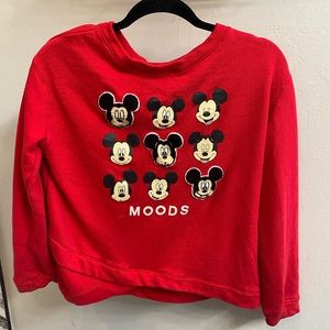 Lot of 2! Vintage Disney Mickey Mouse Shirt AND Mood Sweater